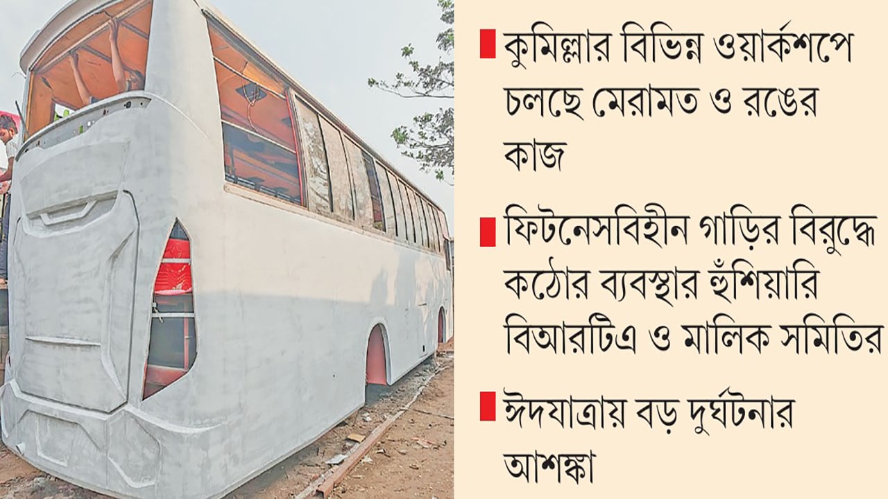 ঢাকা-চট্টগ্রাম মহাসড়কে নামছে শতাধিক লক্কড়-ঝক্কড় বাস