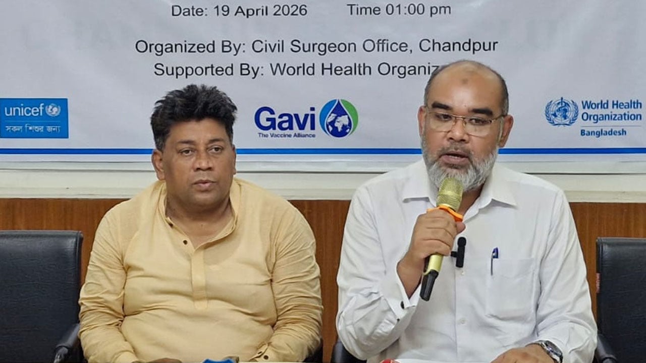 চাঁদপুরে হামের টিকা পাবে তিন লাখ শিশু