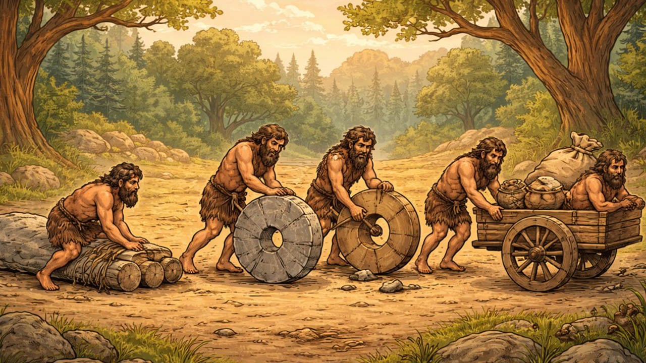 চাকা এলো কেমন করে