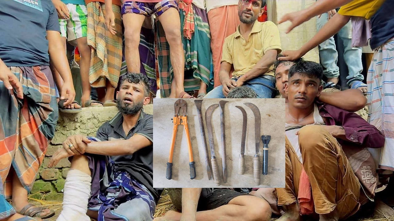 ‎চান্দিনায় দেশীয় অস্ত্রসহ ৫ ডাকাত আটক