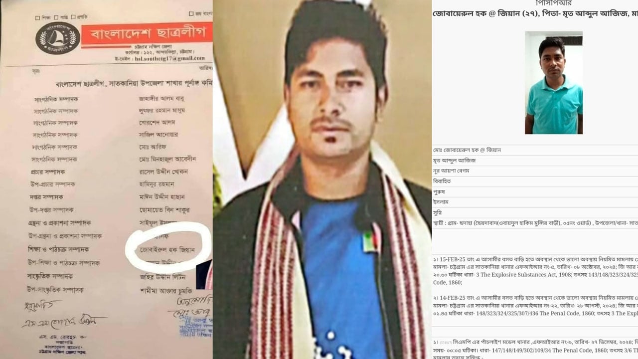 ১০ ভুক্তভোগীর অভিযোগ, তবুও অধরা নিষিদ্ধ ছাত্রলীগ নেতা জিয়ান
