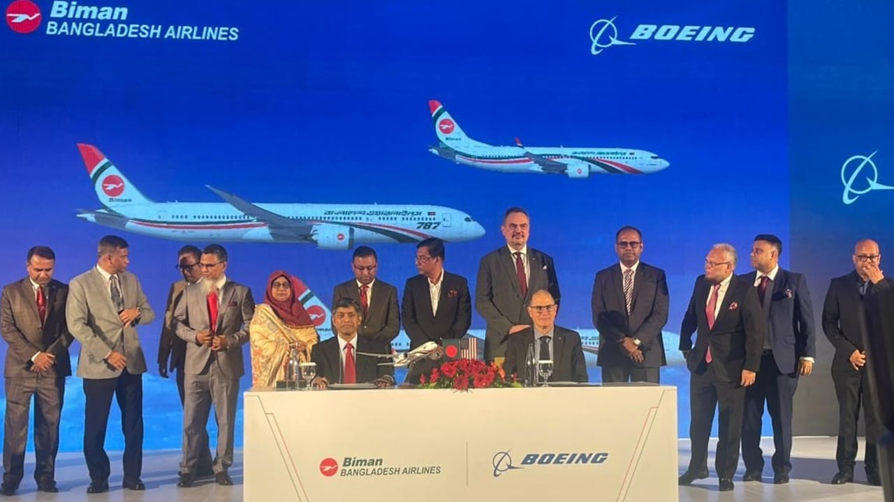 বোয়িংয়ের সঙ্গে ১৪ বিমান কেনার চুক্তি সম্পন্ন