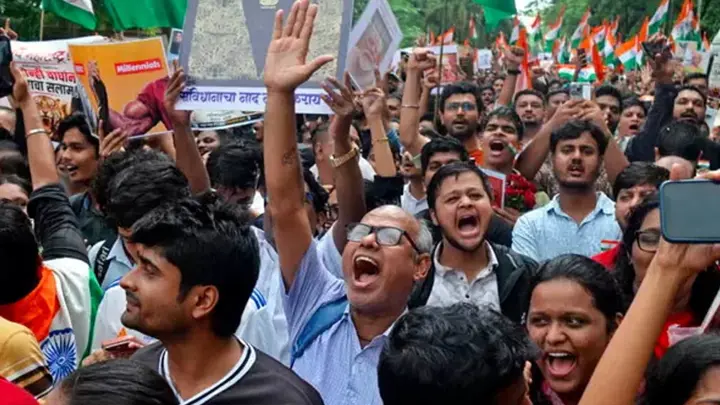 সিইসির পদত্যাগের দাবিতে দিল্লিতে ব্যাপক বিক্ষোভ, আটক ৫ শতাধিক