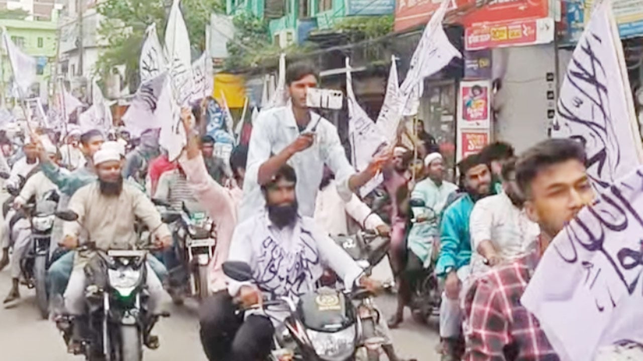 কালেমার পতাকা নিয়ে মোটরসাইকেল র‍্যালি অনুষ্ঠিত