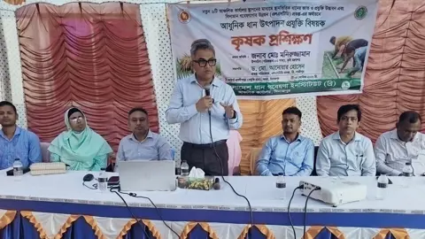 দিনাজপুরে এলএসটিডির প্রযুক্তি গ্রাম পরিদর্শনে কৃষি মন্ত্রণালয়ের প্রতিনিধি দল