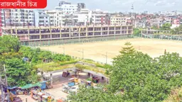 দখলবাজিতে বিলীনের পথে ধূপখোলা মাঠ