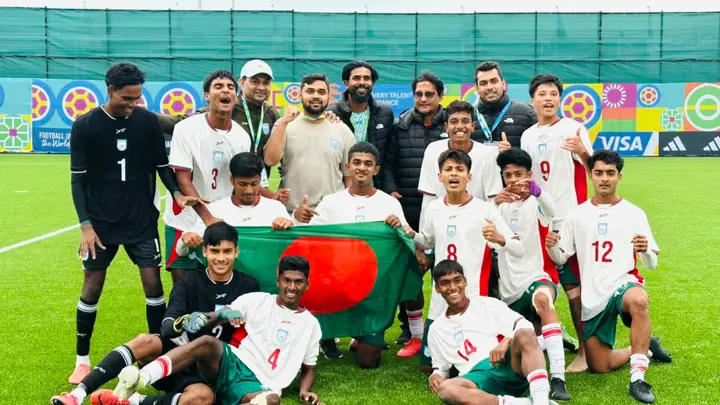 মন্টেনেগ্রোকে হারিয়ে সেমিফাইনালে বাংলাদেশ