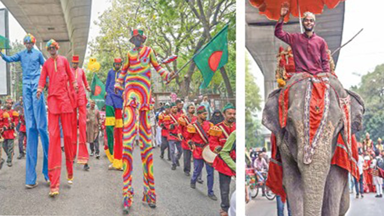 ঈদ উৎসবে রঙিন রাজধানী