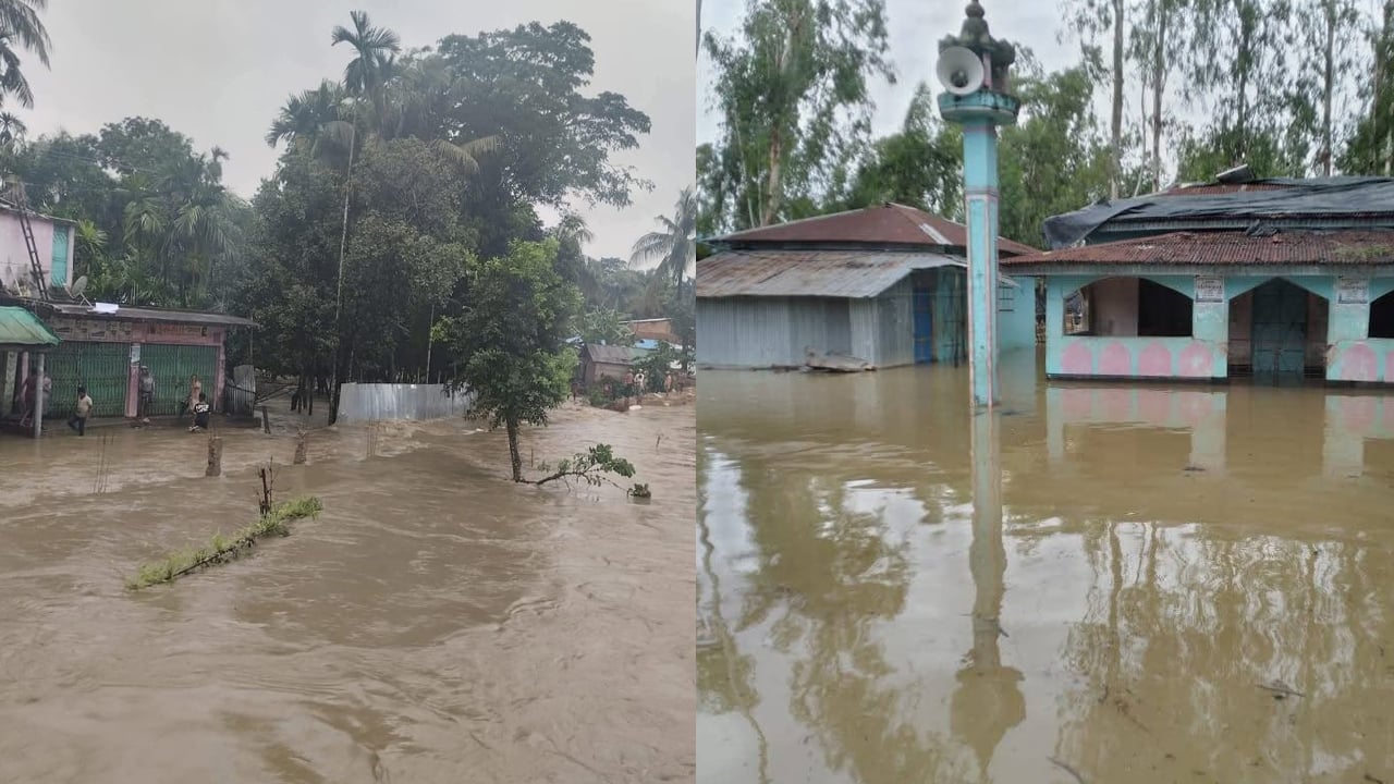 ঈদগাঁওয়ে শতাধিক ঘরবাড়ি দুই দিন যাবত পানিবন্দি