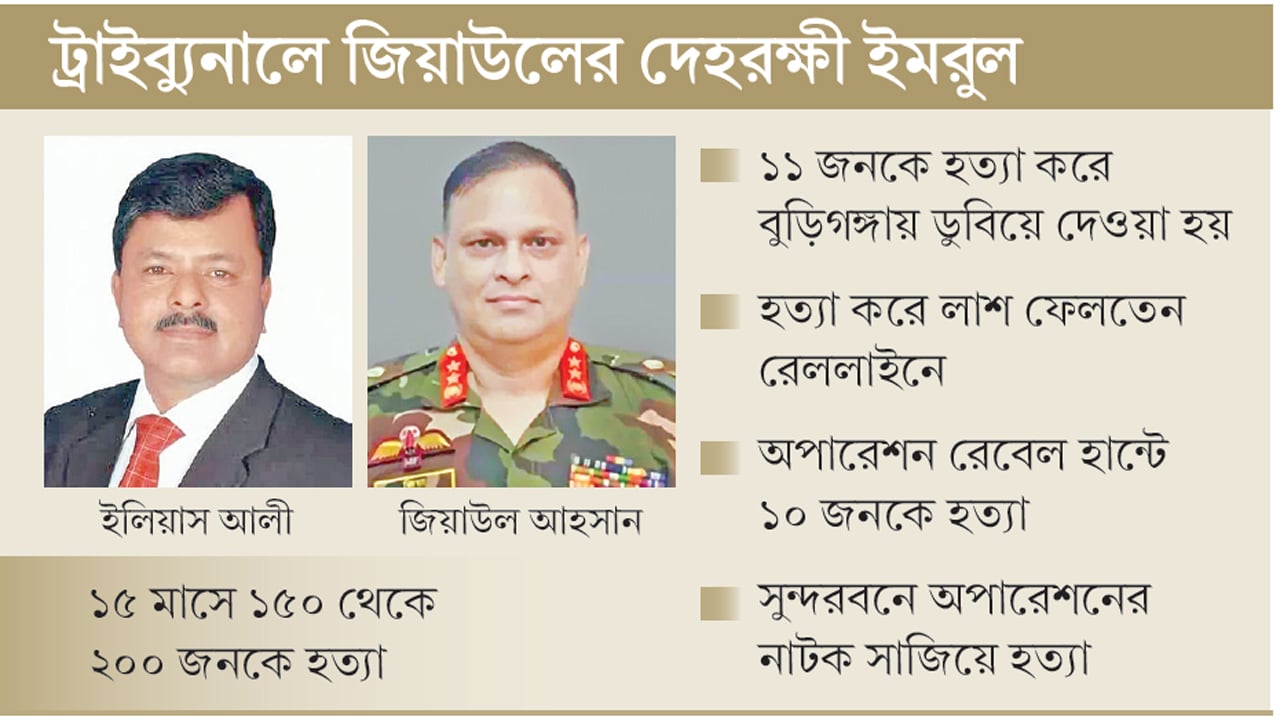 ইলিয়াস আলী গুমের নেতৃত্ব দেন জিয়াউল