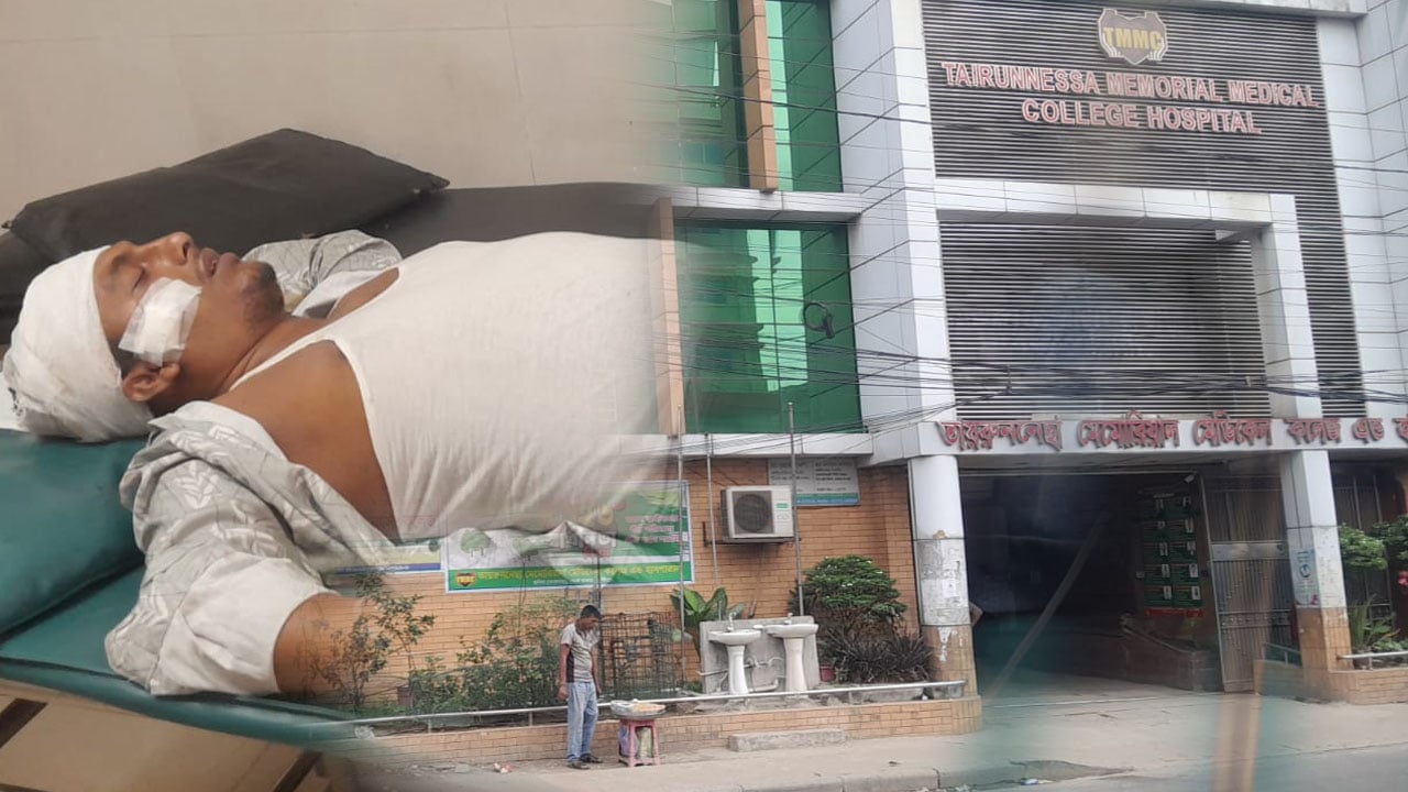 সেনাবাহিনীর বাসের ধাক্কায় আমার দেশ’র রিপোর্টার গুরুতর আহত