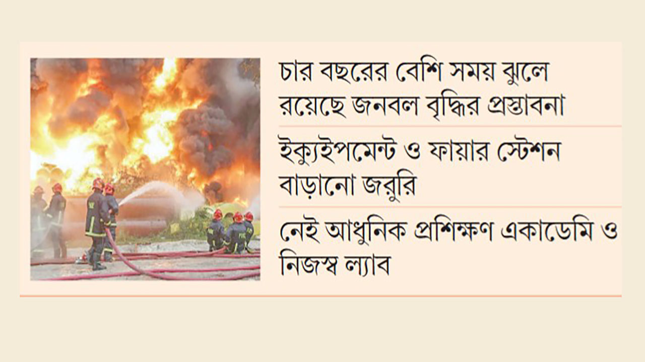 সীমাবদ্ধতা সত্ত্বেও দুর্যোগে তৎপর ফায়ার সার্ভিস