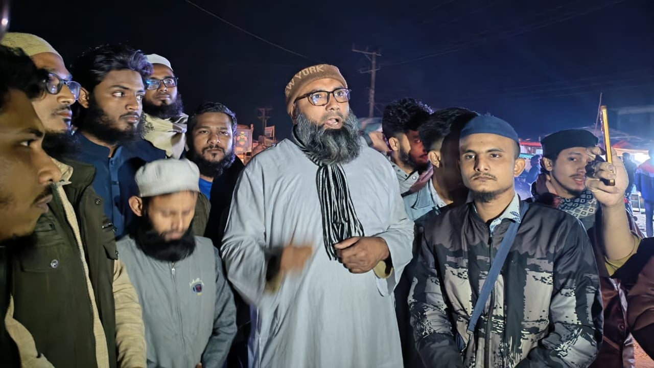 হাদির মৃত্যুতে সুনামগঞ্জে শোক মিছিল