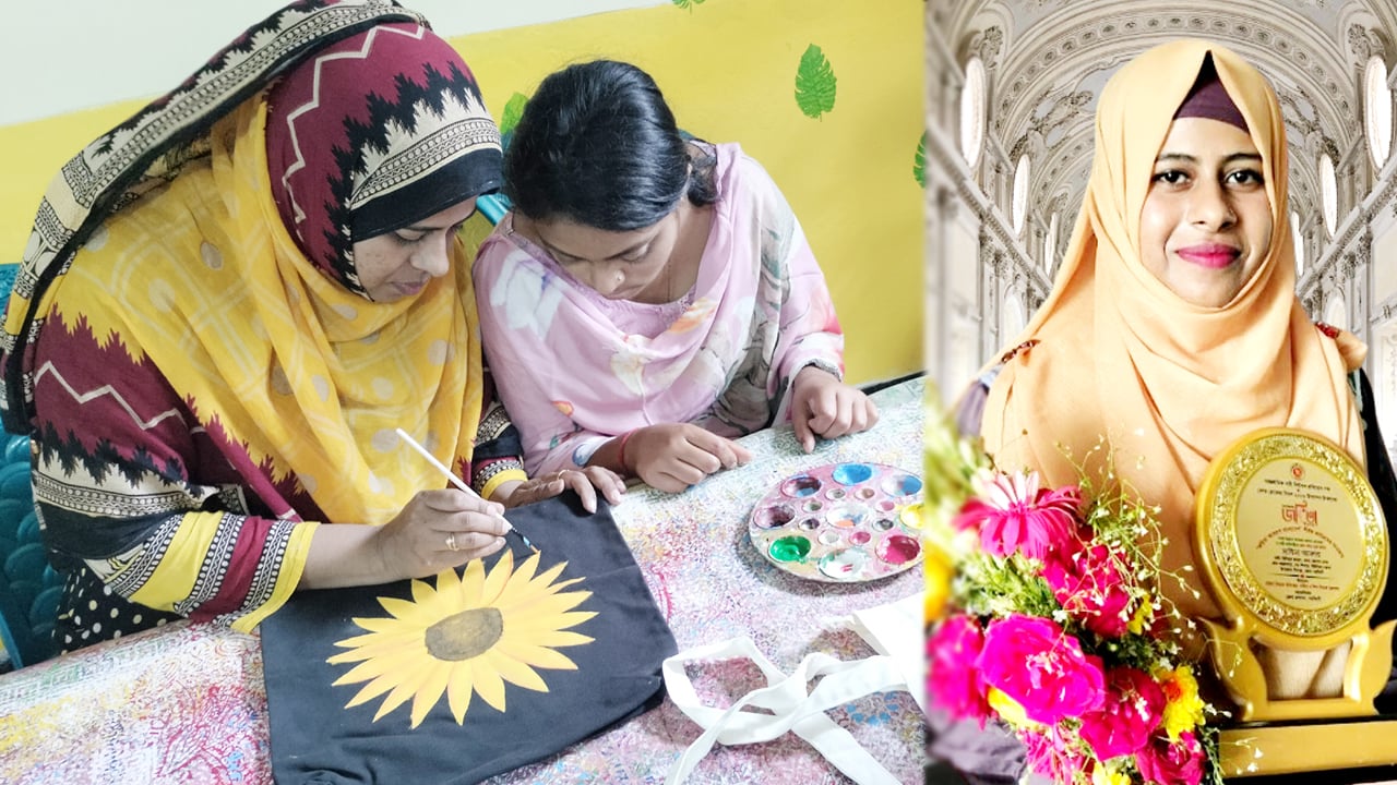 প্রতিবন্ধী নারীদের আত্মকর্মসংস্থানে সাবিনার ব্যতিক্রমী উদ্যোগ