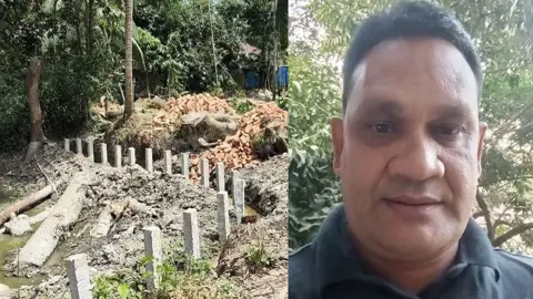 চাঁদা দাবিতে সড়কের নির্মাণ কাজ বন্ধের অভিযোগ বিএনপি নেতার বিরুদ্ধে
