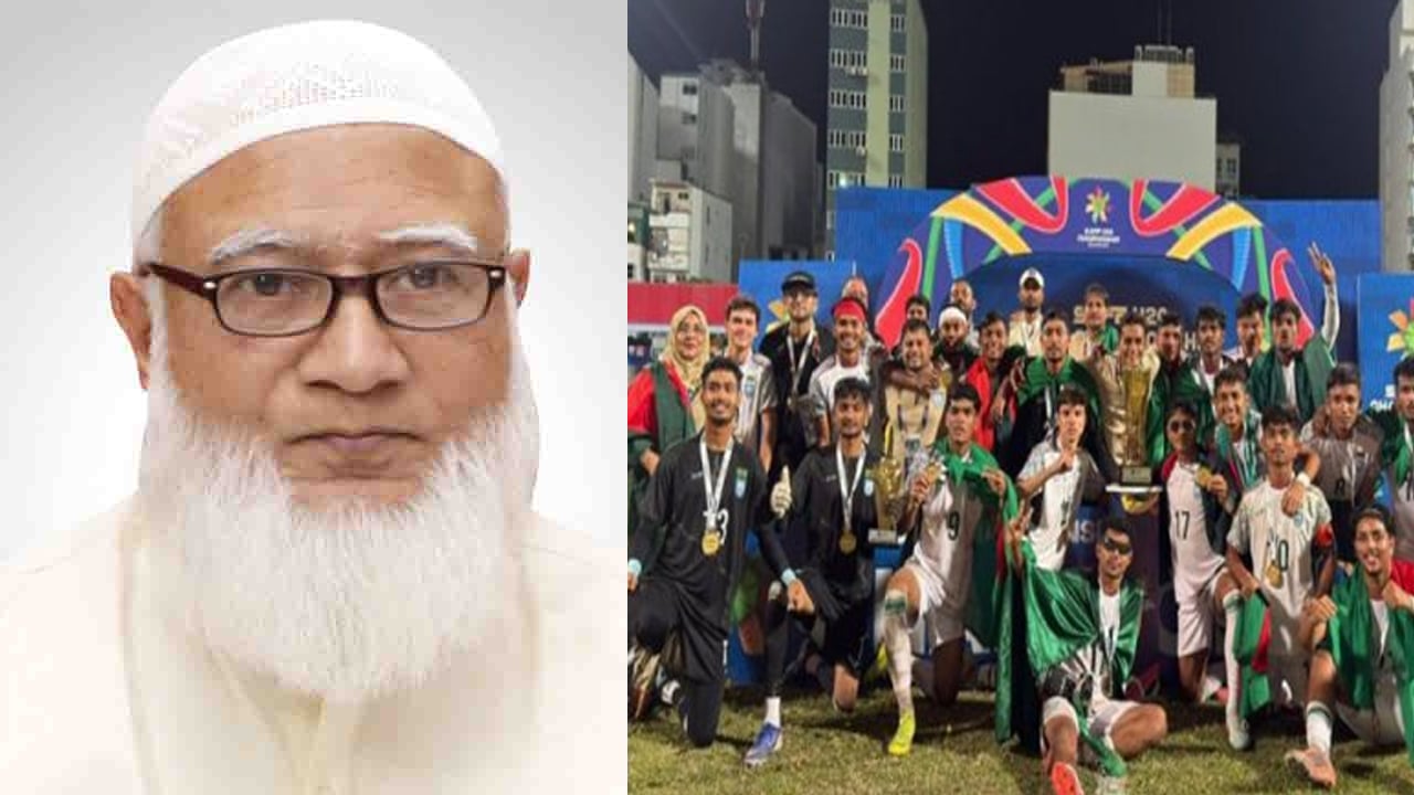 সাফজয়ী অনূর্ধ্ব-২০ দলকে অভিনন্দন জানালেন বিরোধীদলীয় নেতা