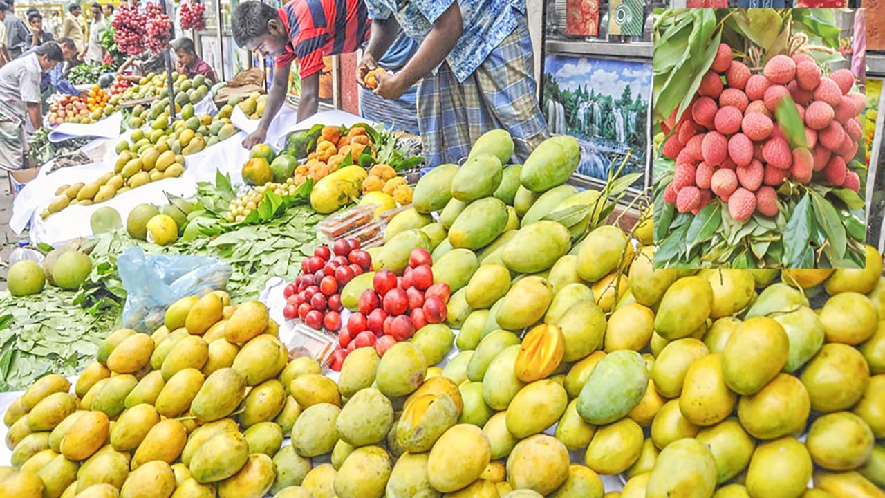 জ্যৈষ্ঠের শুরুতেই রাজধানীর বাজারে বাহারি রসালো ফল