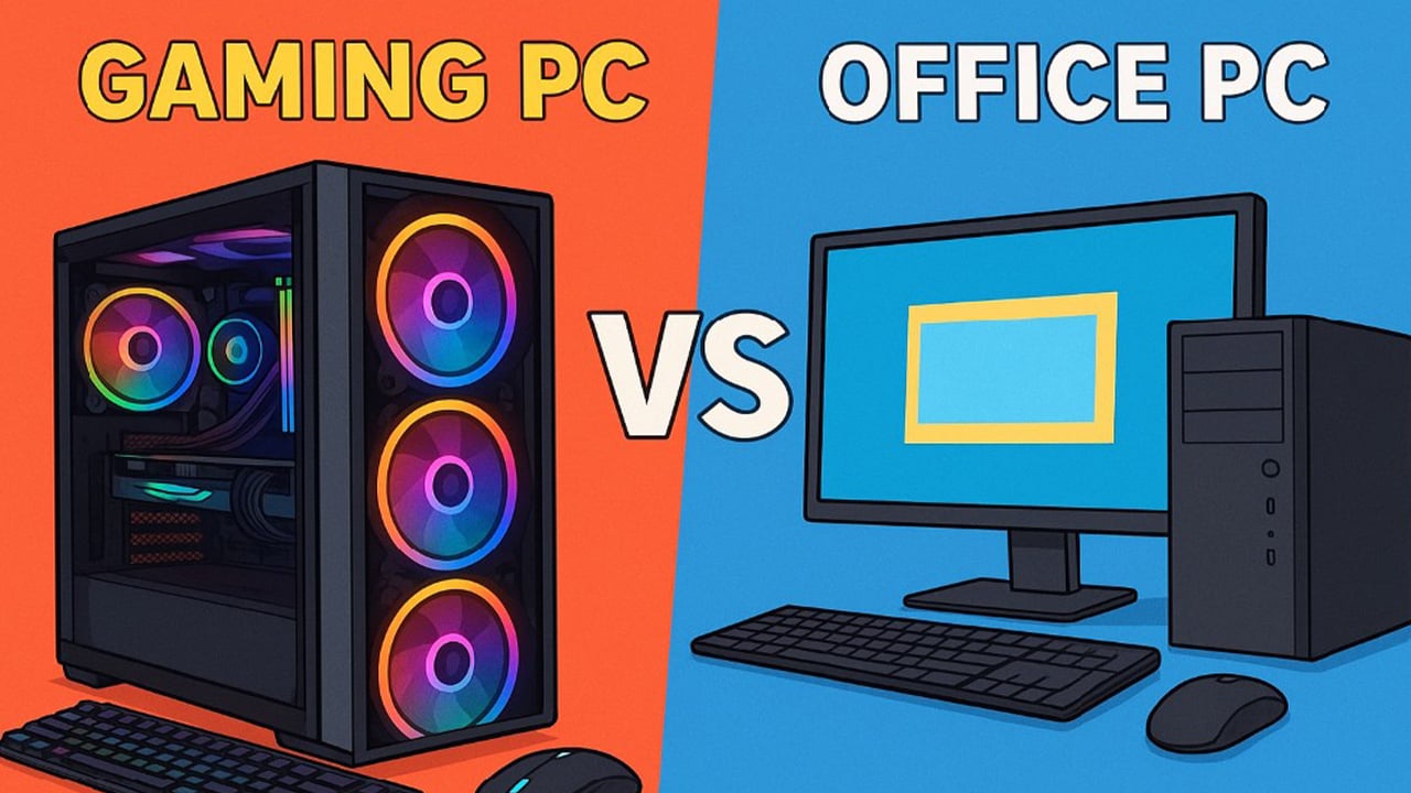 গেমিং পিসি বনাম অফিস পিসি