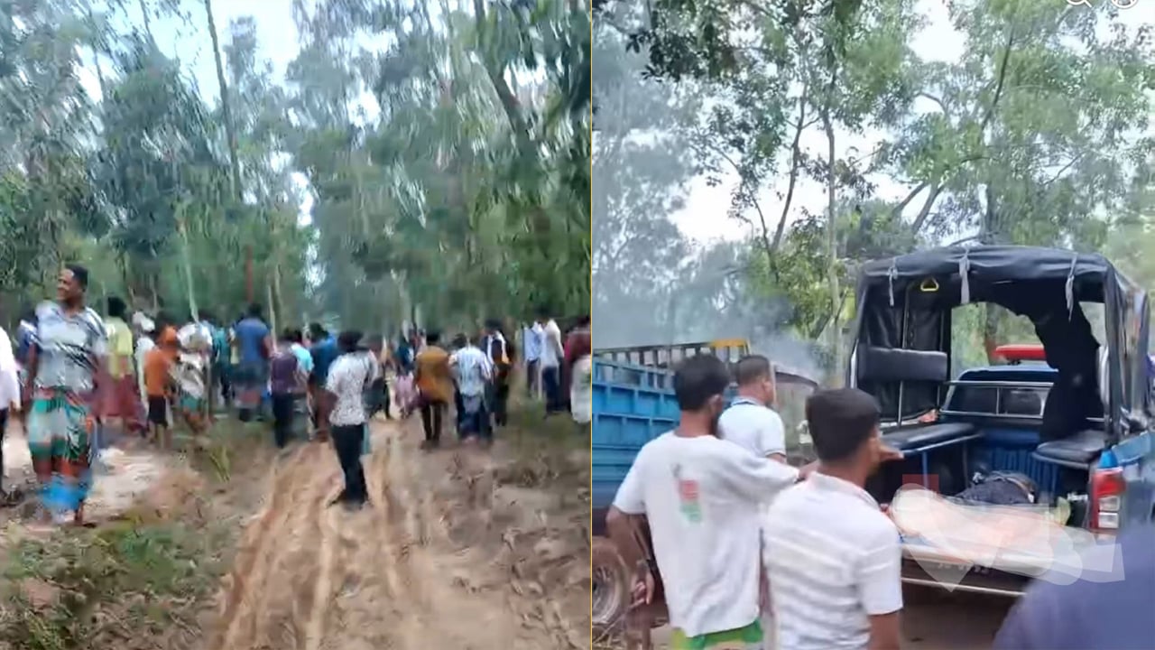 গাজীপুরে ৩ জনকে পিটিয়ে হত্যা, ট্রাকে আগুন