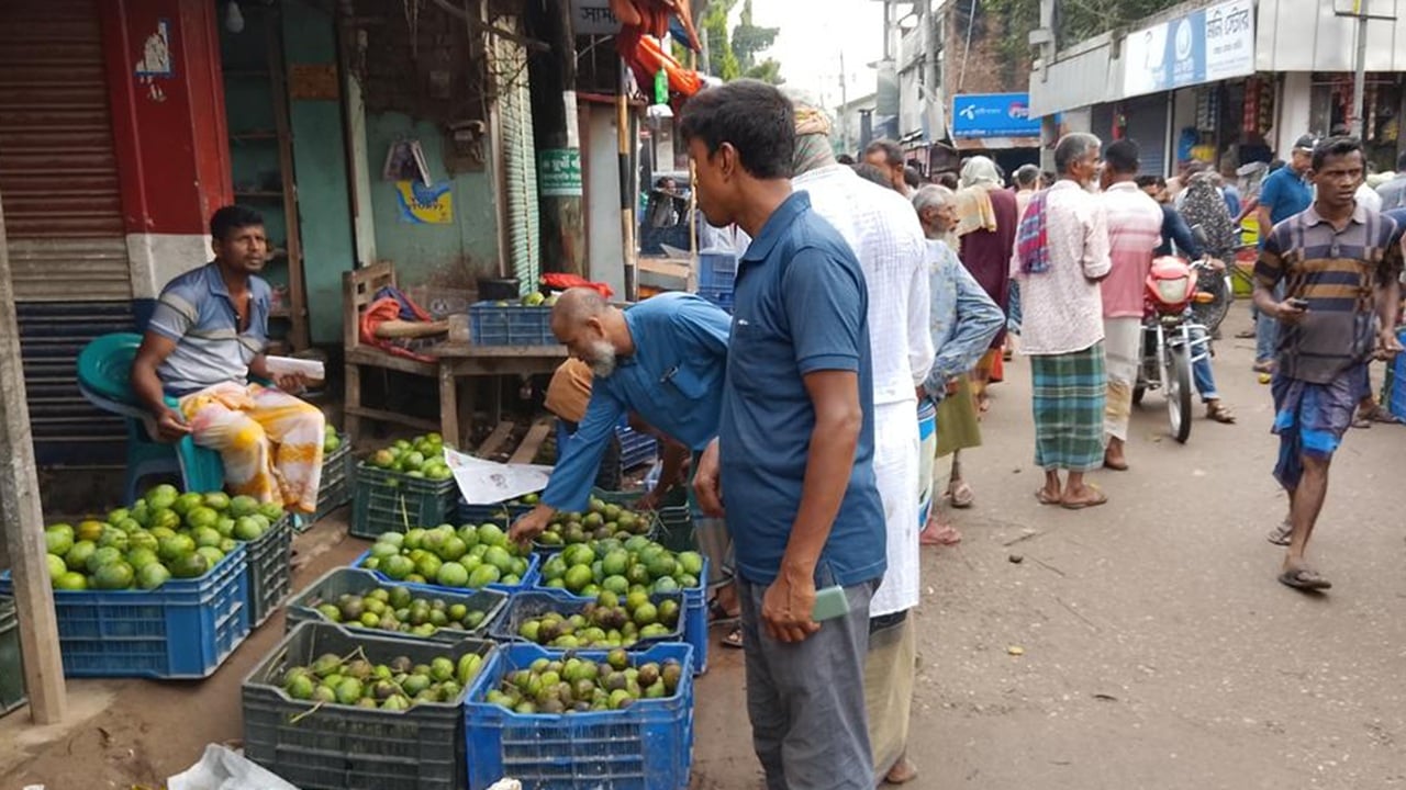 ঘোড়াঘাট হাটে প্রতিদিন অর্ধকোটি টাকার আম বিক্রি