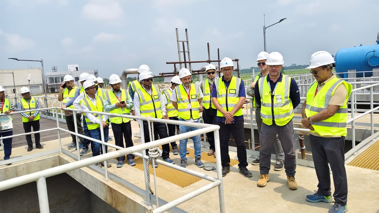 গন্ধর্বপুর পানি শোধনাগার পরিদর্শন করলেন ঢাকা ওয়াসার এমডি