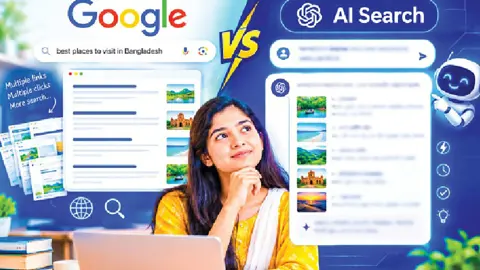 এআই সার্চ বনাম গুগল সার্চ