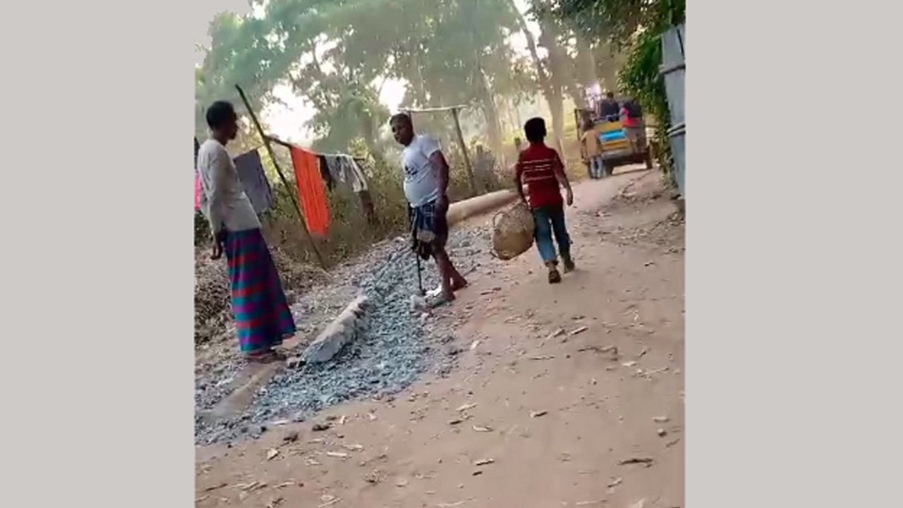 পল্লী বিদ্যুতের খুঁটি ভেঙে রড নিয়ে গেলেন যুবলীগ নেতা