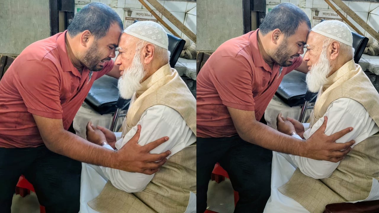 জামায়াত আমিরকে জড়িয়ে ধরে কান্নায় ভেঙে পড়লেন হাদির বড় ভাই