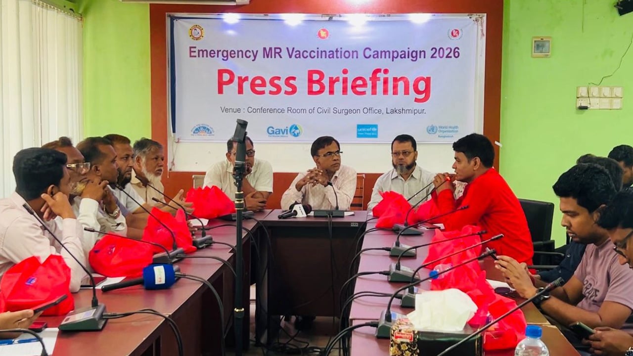 লক্ষ্মীপুরে হামের টিকা পাবে ২ লাখ ৭০ হাজারেরও বেশি শিশু