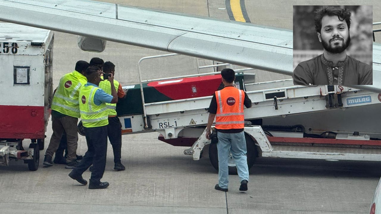 লাল সবুজের কফিনে সিঙ্গাপুর থেকে দেশের পথে হাদি