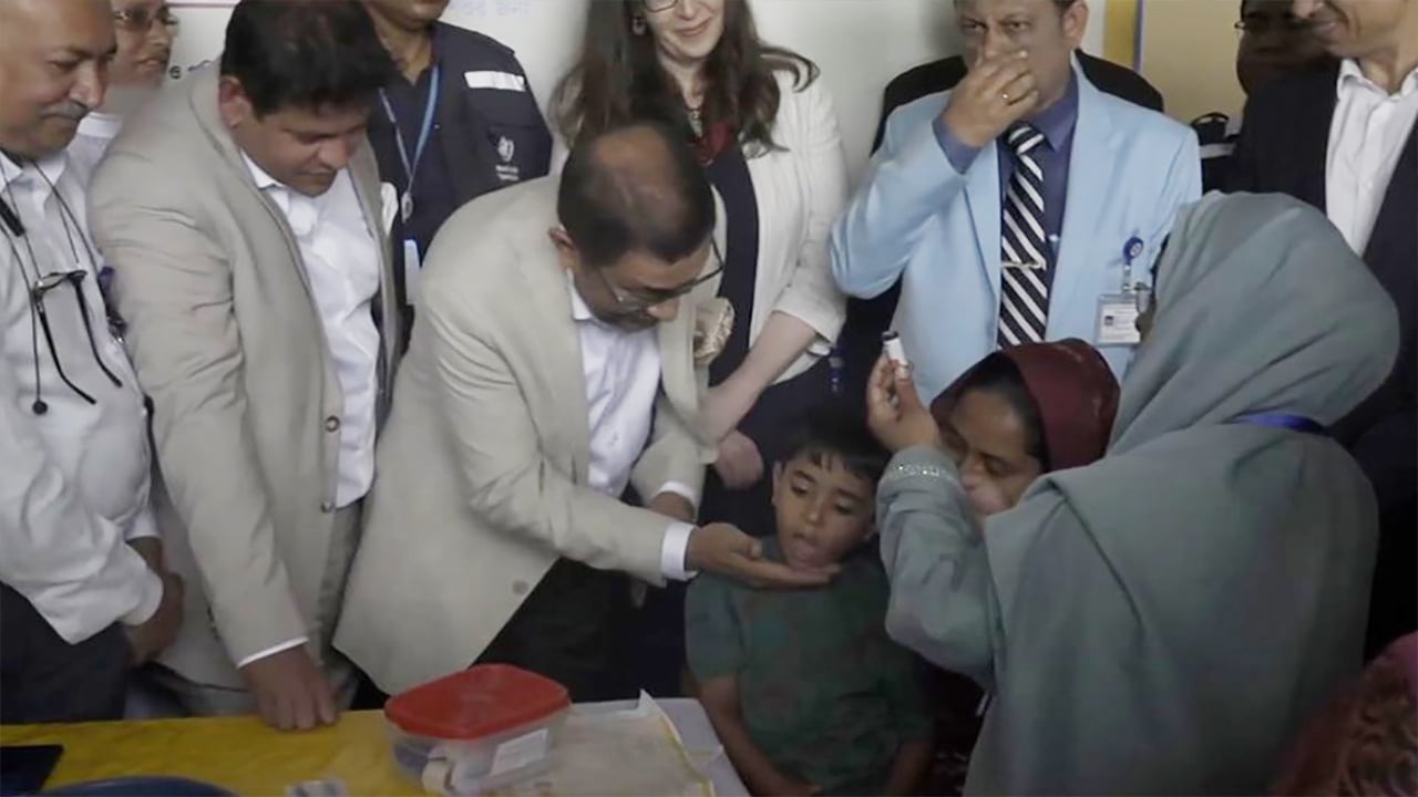 দেশব্যাপী হামের টিকাদান কর্মসূচি উদ্বোধন করলেন স্বাস্থ্যমন্ত্রী