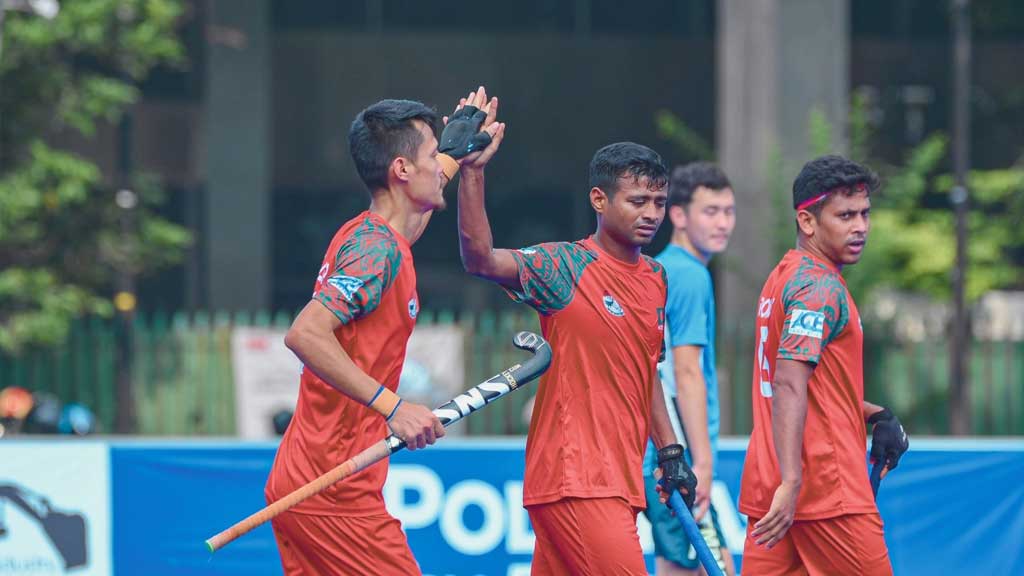 কাজাখস্তানকে হারিয়ে তৃতীয় বাংলাদেশ