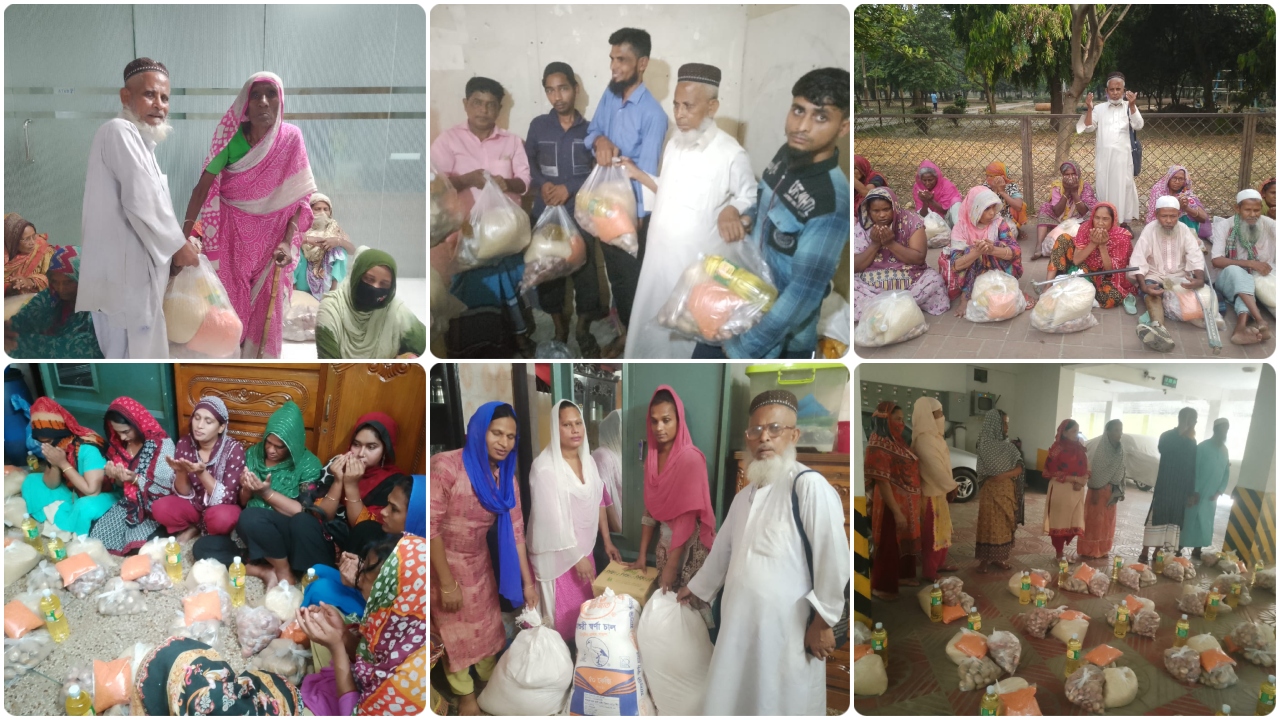 গরিব-দুঃখীদের মাঝে খাদ্যসামগ্রী বিতরণ করলেন মাওলানা ইব্রাহীম