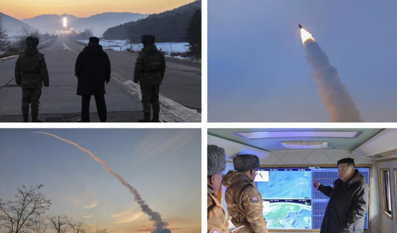 হাইপারসনিক ক্ষেপণাস্ত্র পরীক্ষা তদারকি করলেন কিম জং উন