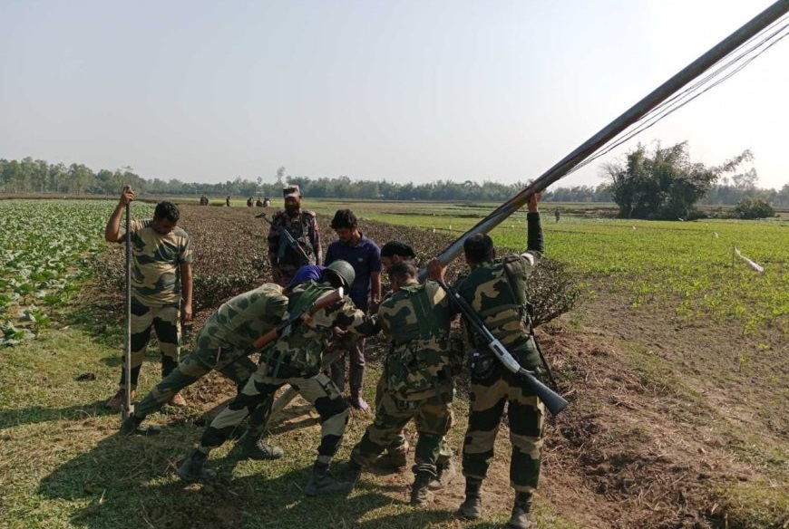 হাসিনার চুক্তিতেই সীমান্তে বিএসএফের কাঁটাতারের বেড়া