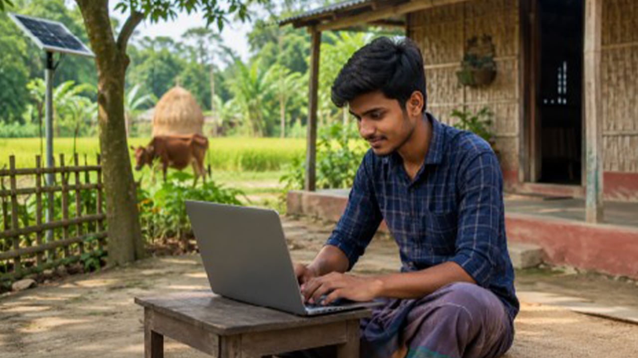 গ্রামে প্রযুক্তির প্রসার