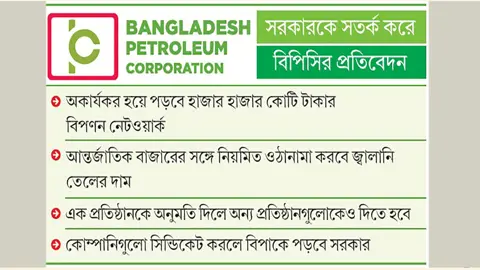 বেসরকারি খাতে জ্বালানির আমদানি-বিপণন ঝুঁকিপূর্ণ