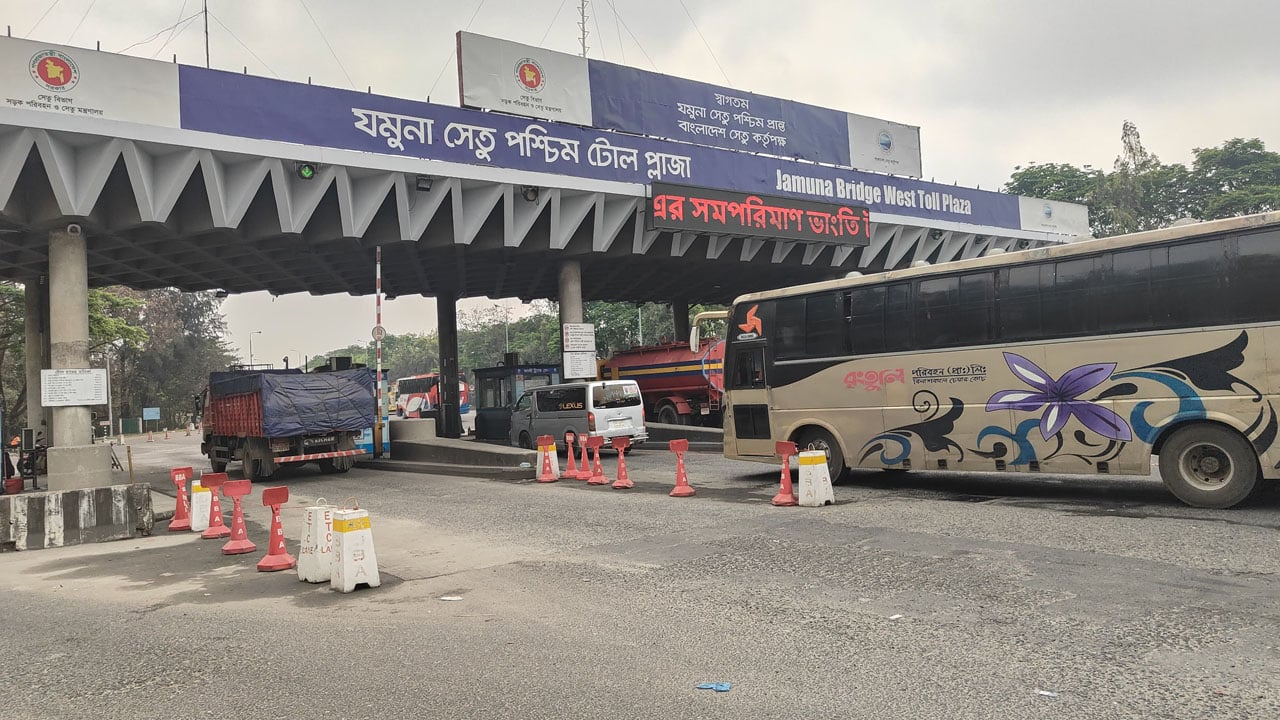 যমুনা সেতুতে ২৪ ঘণ্টায় ৪৬ হাজার ৯৪৩ যানবাহন পারাপার