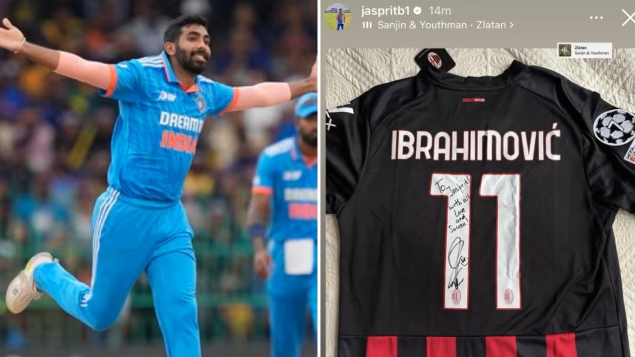ইব্রার উপহার পেয়ে আনন্দে আত্মহারা বুমরা