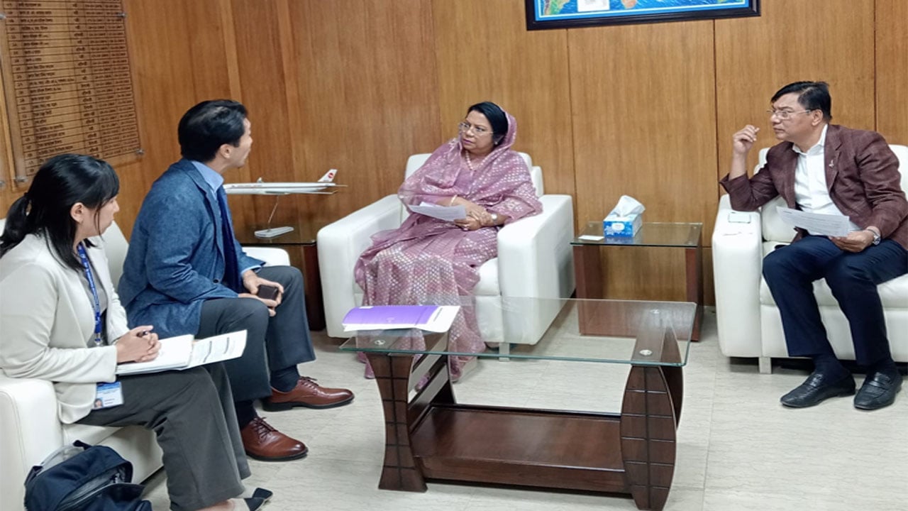 বিমান মন্ত্রীর সঙ্গে জাইকার চিফ রিপ্রেজেন্টেটিভের সাক্ষ্যাৎ