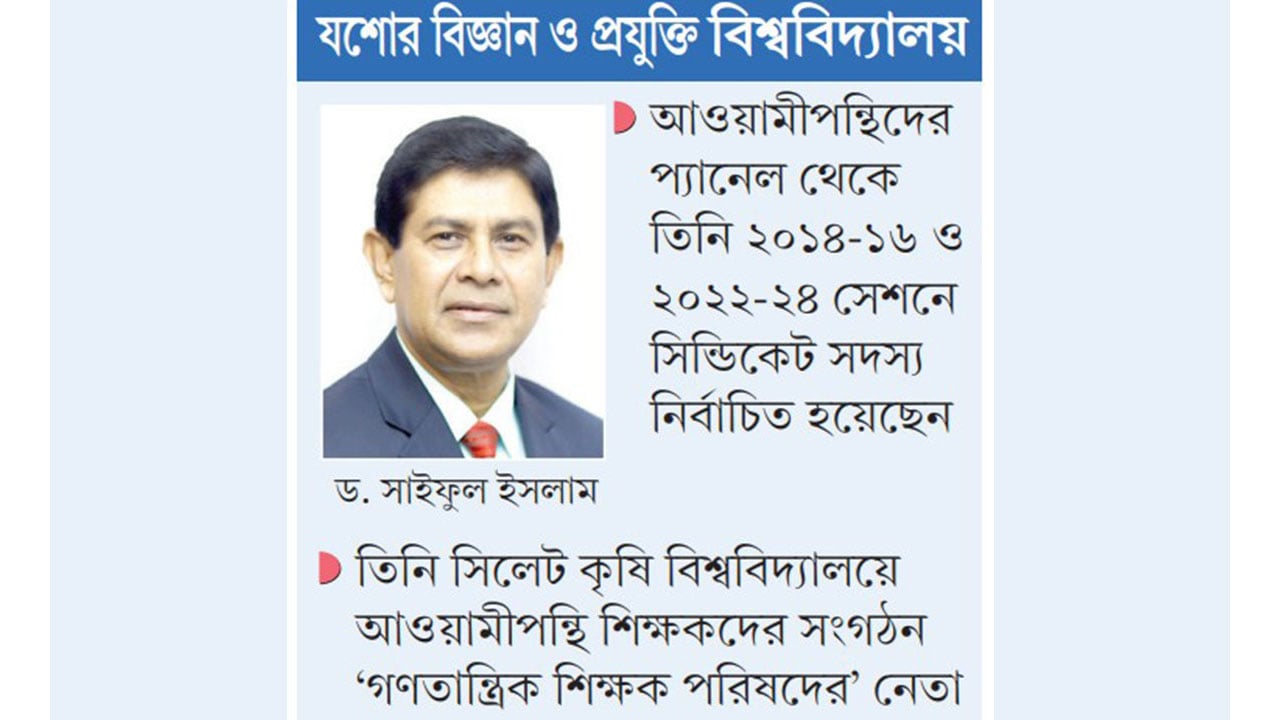 আওয়ামীপন্থি ড. সাইফুলকে প্রোভিসি নিয়োগের চেষ্টা