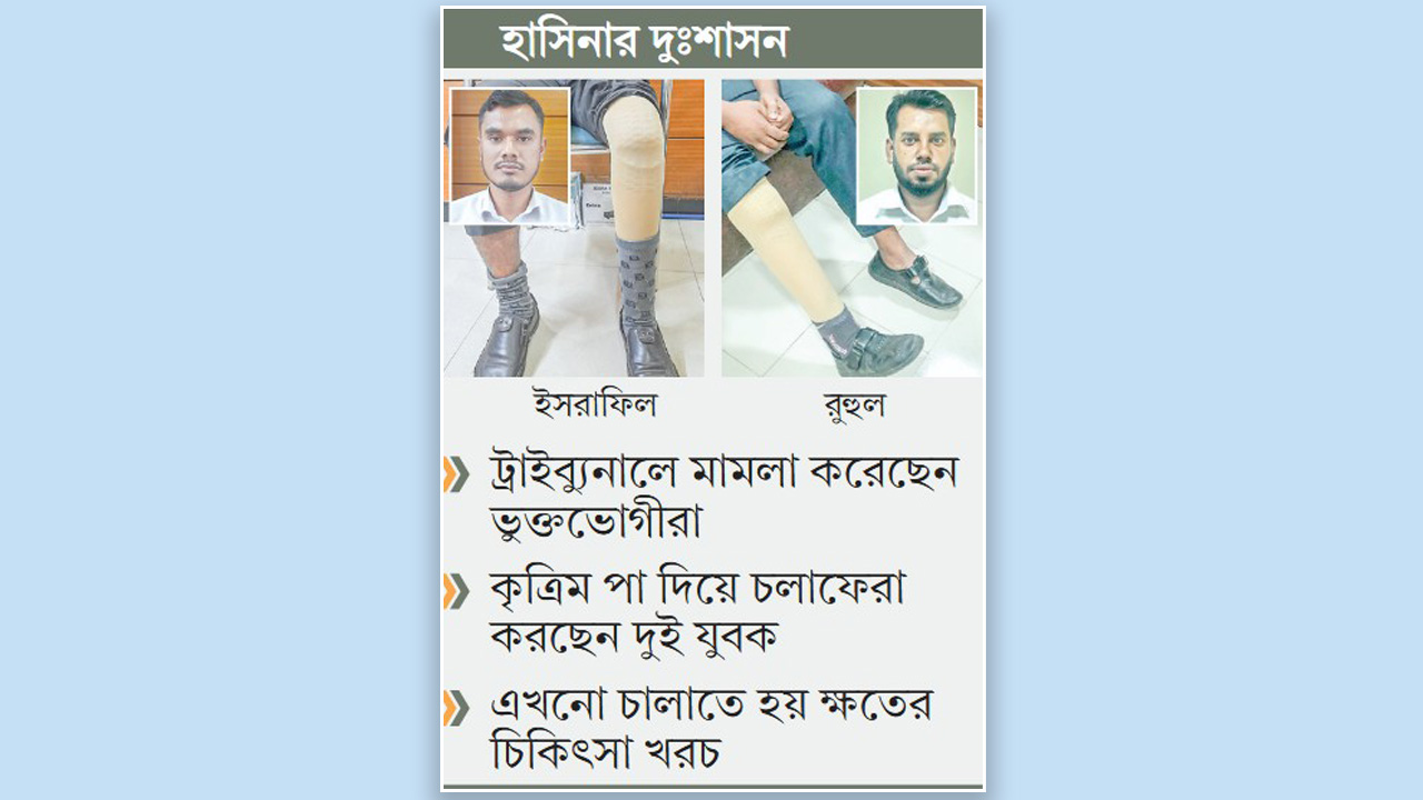 গুলিতে চিরদিনের জন্য পঙ্গু দুই শিবির নেতা