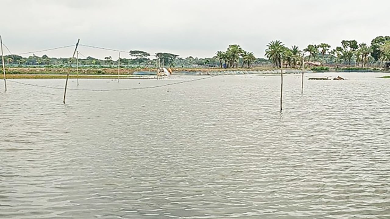শত শত একর জমিতে বোরো আবাদ নিয়ে শঙ্কা