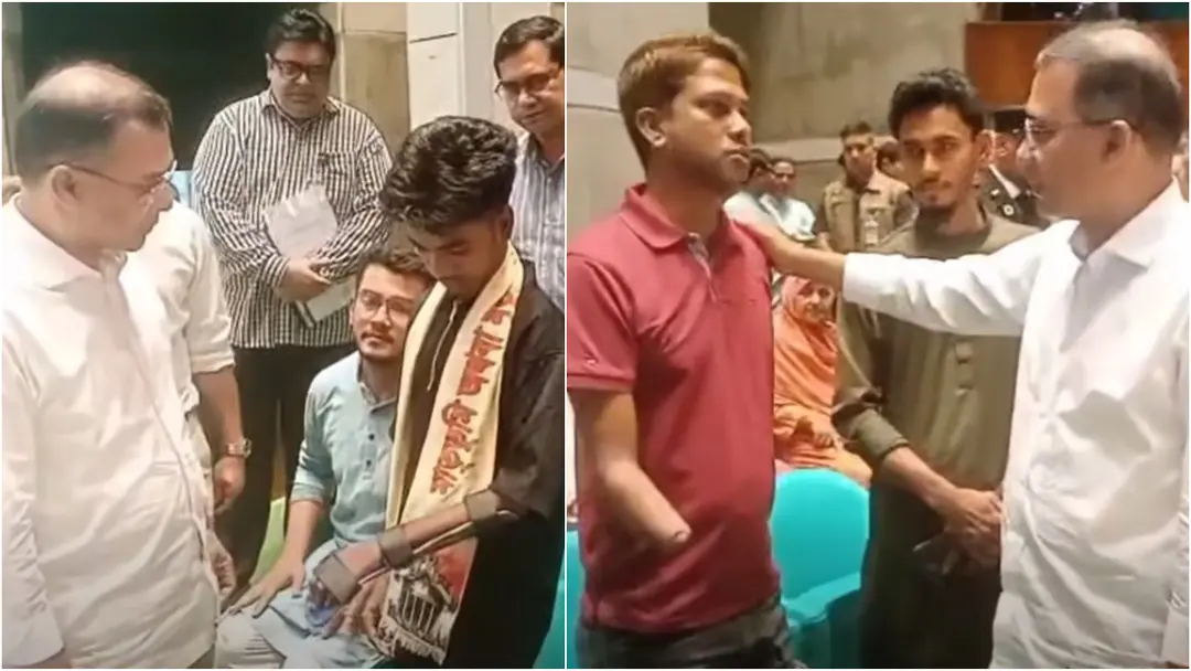 সংসদে আহত জুলাই যোদ্ধাদের সঙ্গে প্রধানমন্ত্রী, আবেগঘন পরিবেশ