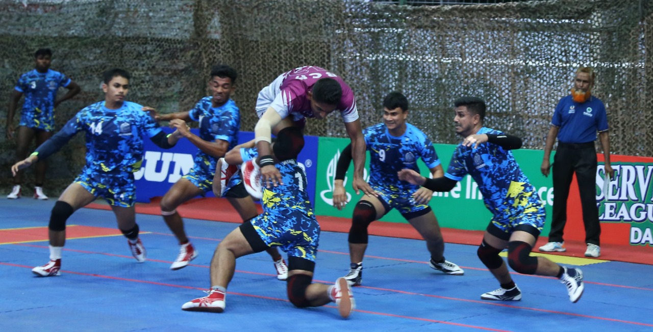 জুনিয়র সার্ভিসেস কাবাডি লিগের সেমিফাইনালে বাংলাদেশ পুলিশ