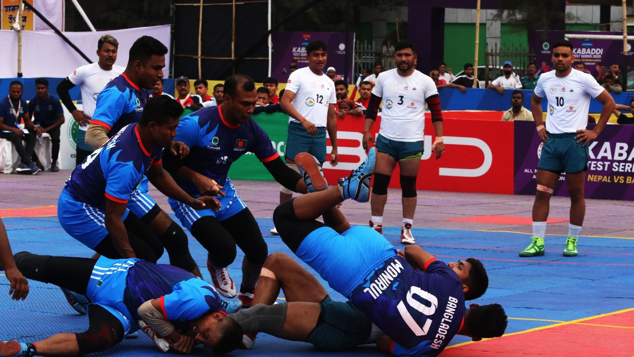 দারুণ জয়ে কাবাডি সিরিজে এগিয়ে বাংলাদেশ