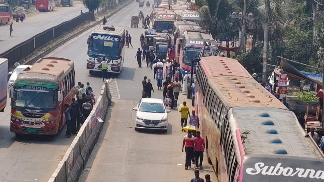 এখনও ফাঁকা ঢাকা-টাঙ্গাইল মহাসড়ক