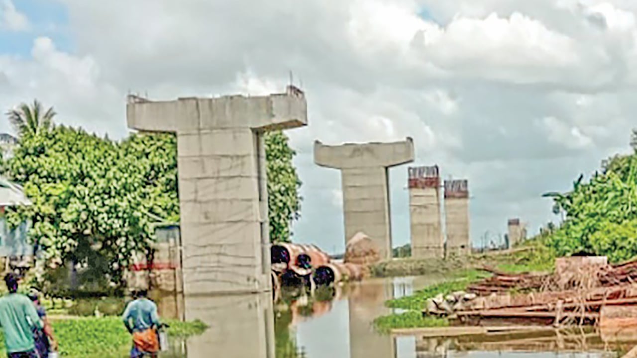 অষ্টগ্রামে বন্ধ ১৭৮ কোটি টাকার সেতু নির্মাণ