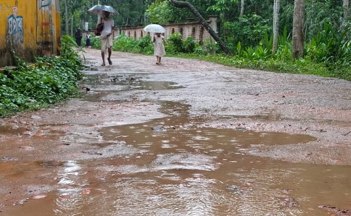 সিকদারহাট-ভান্ডারিয়া সড়কের করুণ দশা