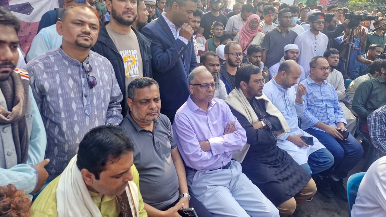 ইনকিলাব মঞ্চের সমাবেশে মাহমুদুর রহমান